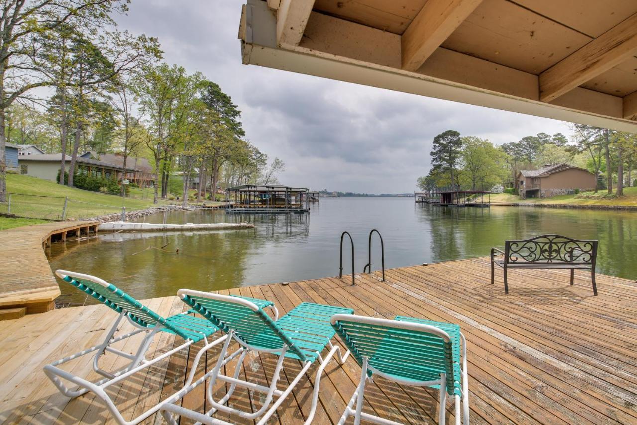 Cozy Lake Cabin With Dock In Hot Springs Natl Park Villa Lake Hamilton Bagian luar foto