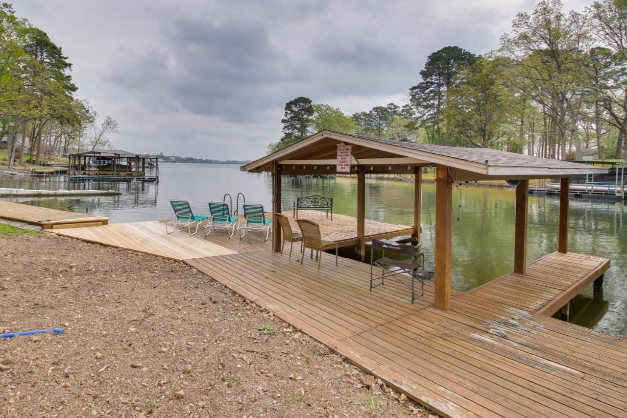 Cozy Lake Cabin With Dock In Hot Springs Natl Park Villa Lake Hamilton Bagian luar foto